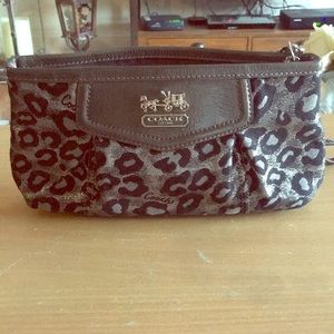Leopard wristlet